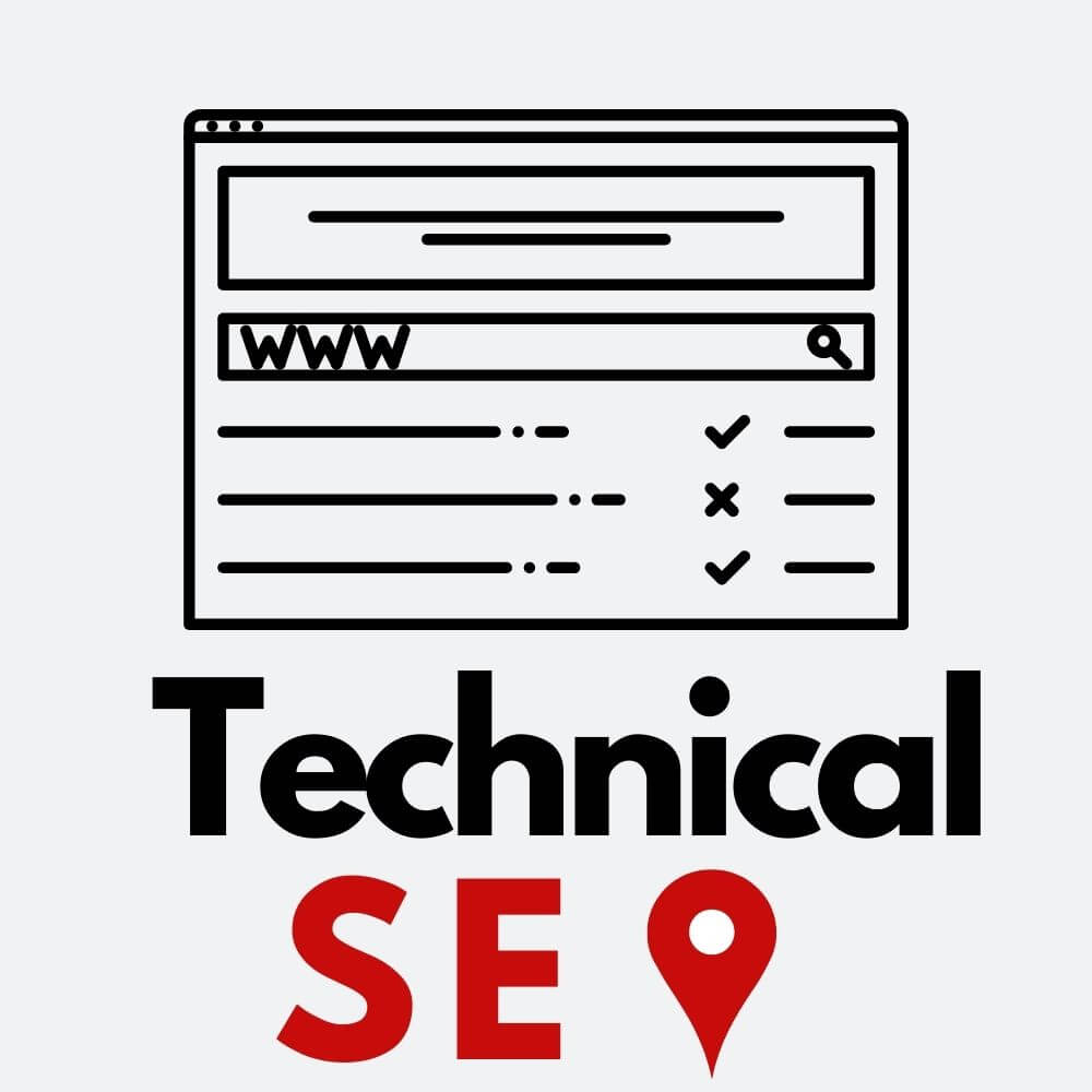 Technical SEO on a window browser