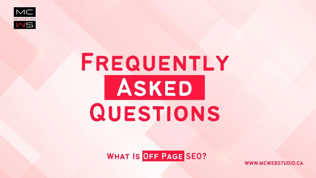 Off-Page SEO Frequently Asked Questions