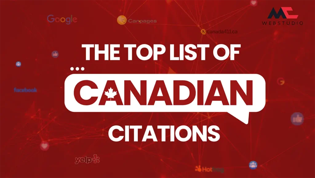 Top list of citations in Canada (business directories).