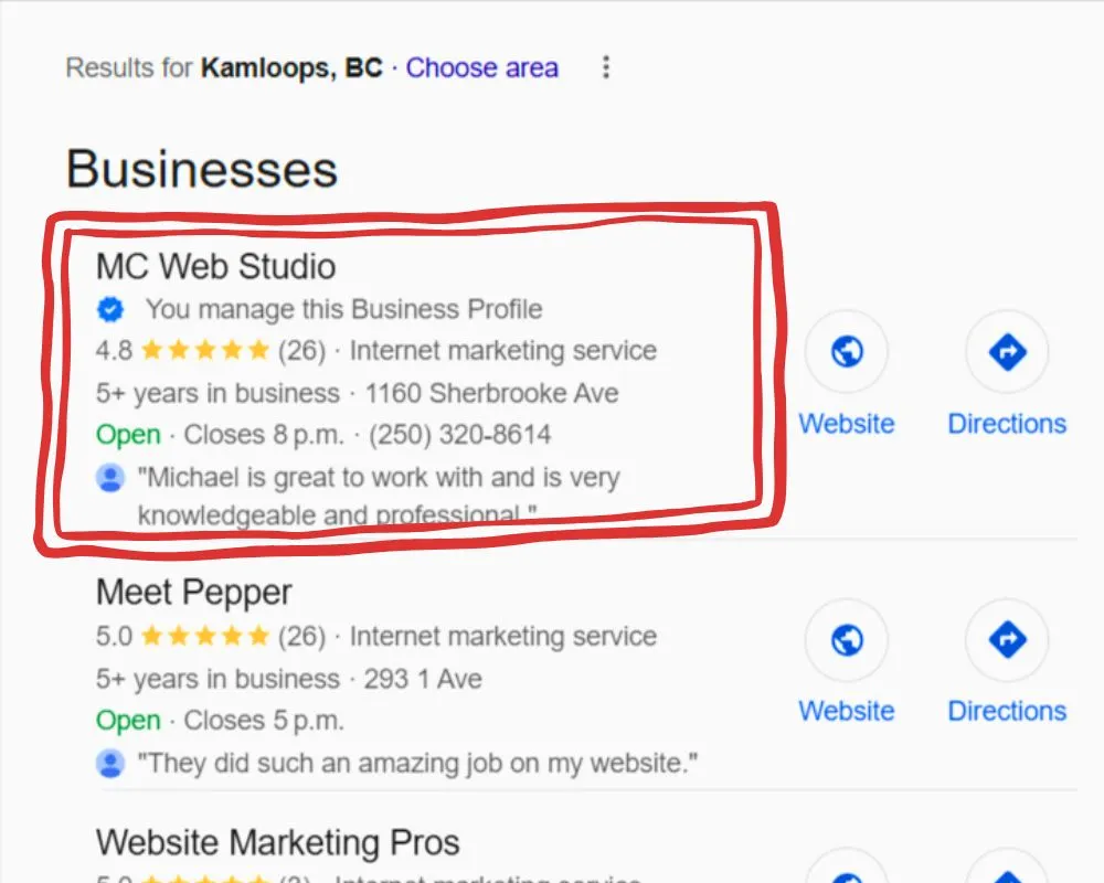 Best Kamloops SEO company-MC Web Studio